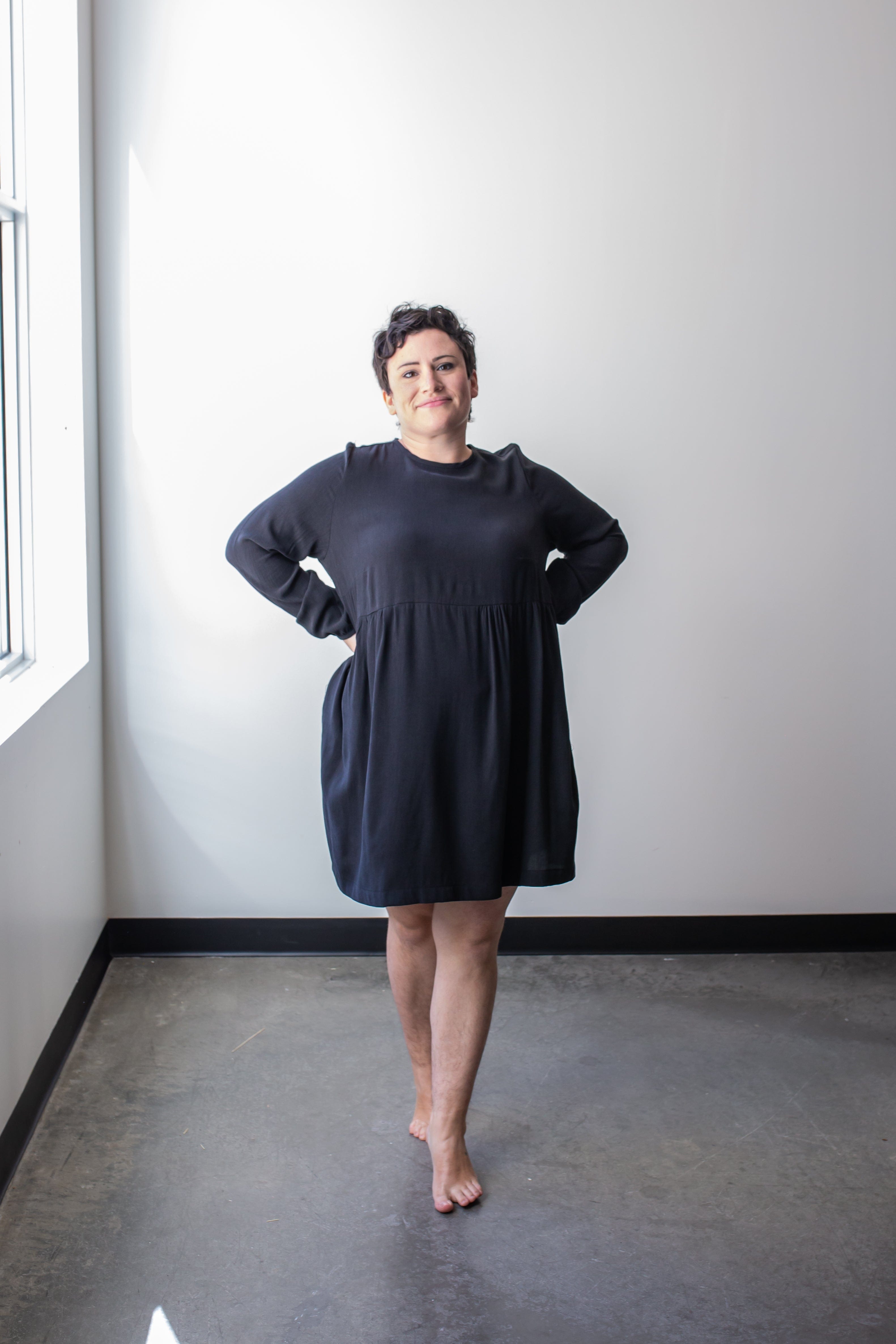 Long Sleeve Babydoll Dress