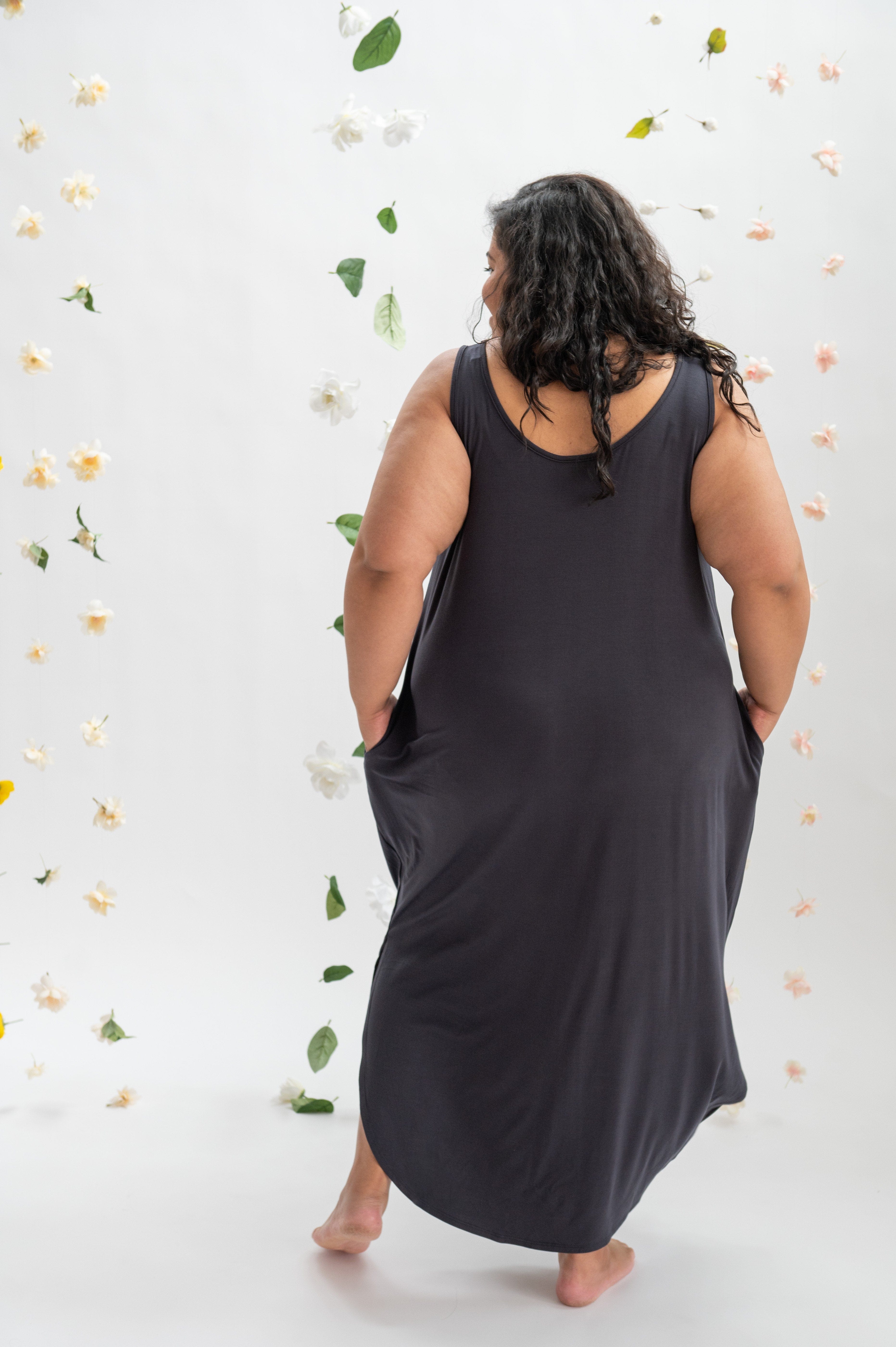 Bamboo Scoop Tank Dress