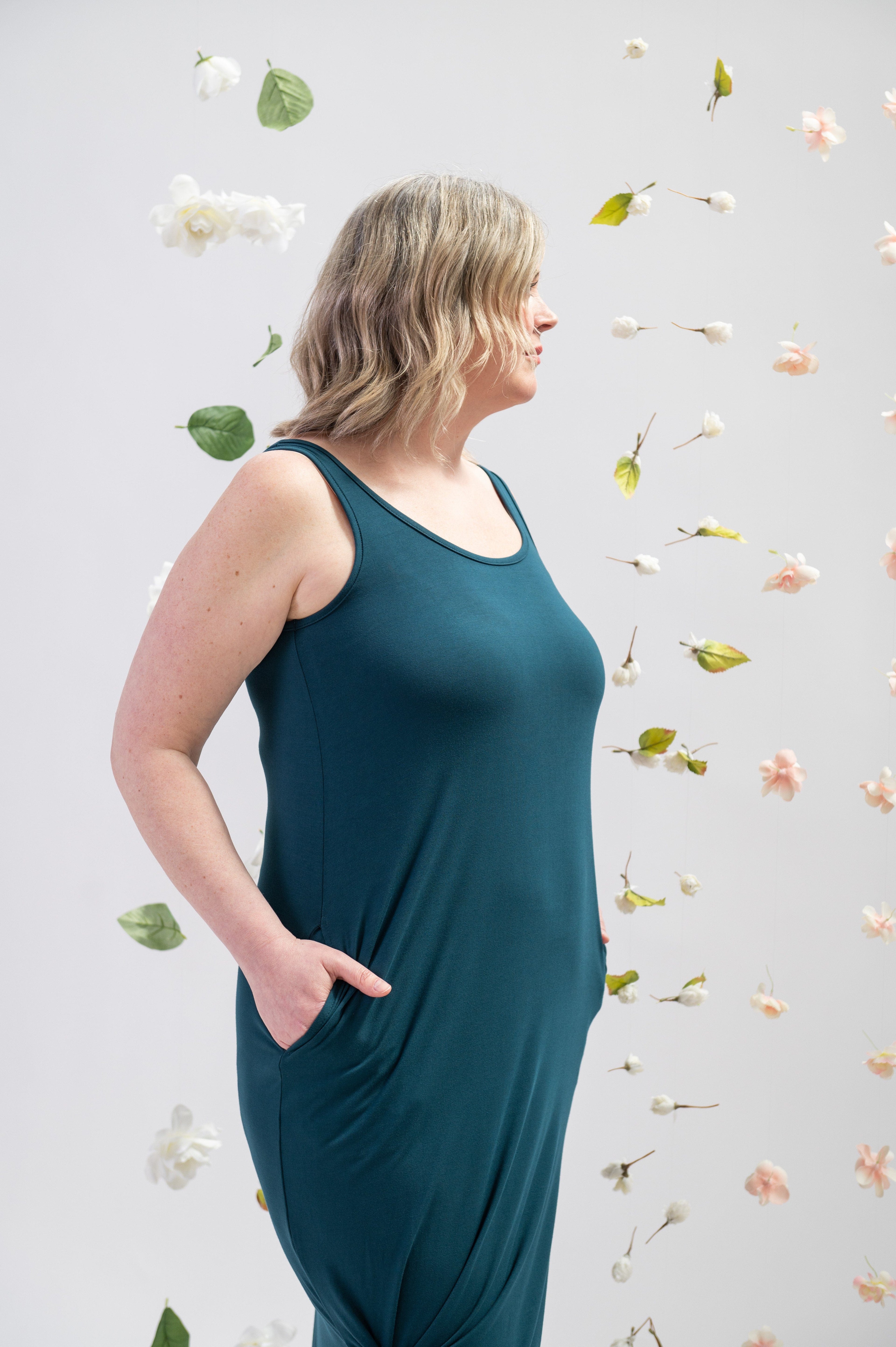 Bamboo Scoop Tank Dress