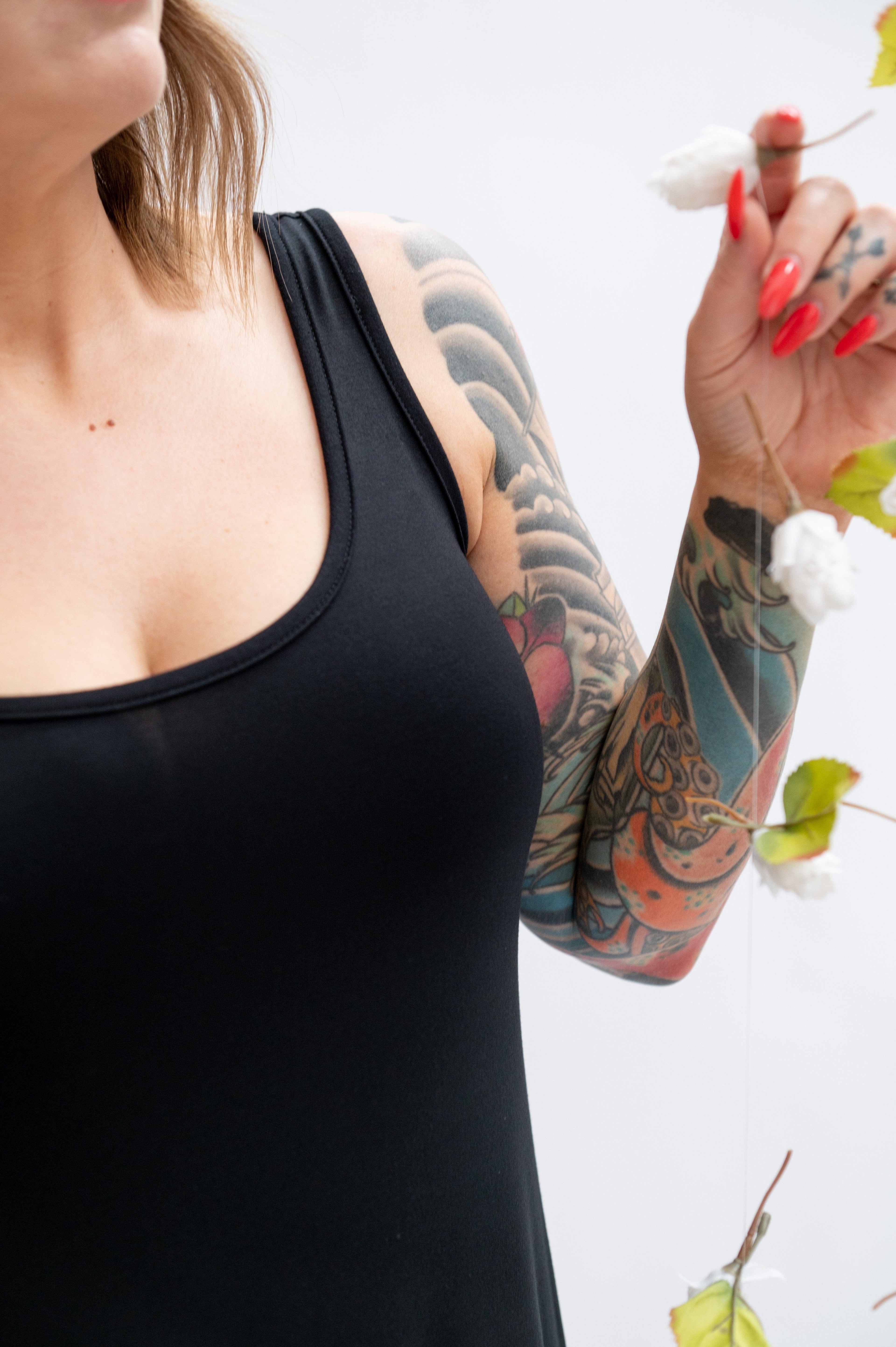Bamboo Scoop Tank Dress
