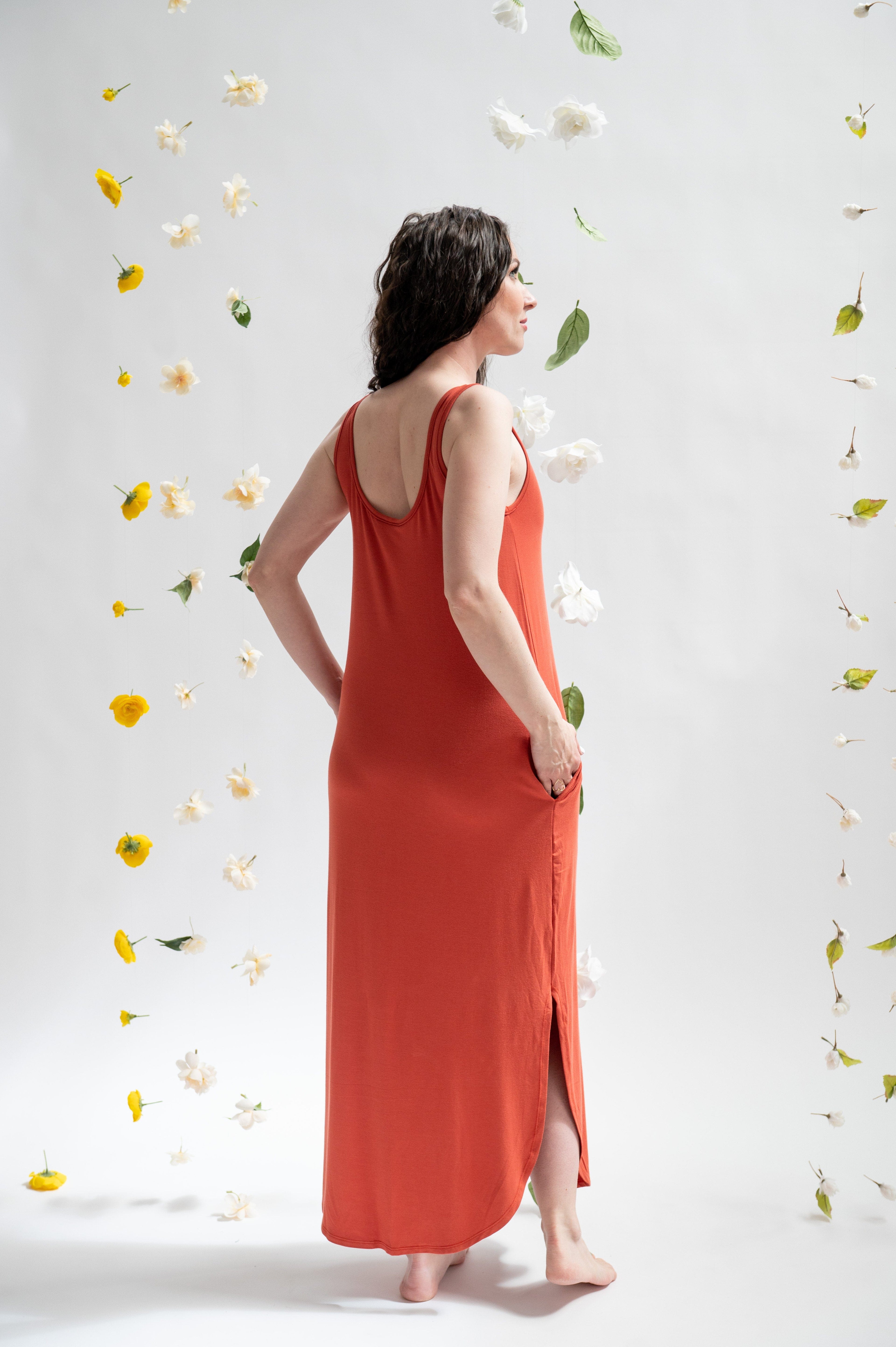 Bamboo Scoop Tank Dress