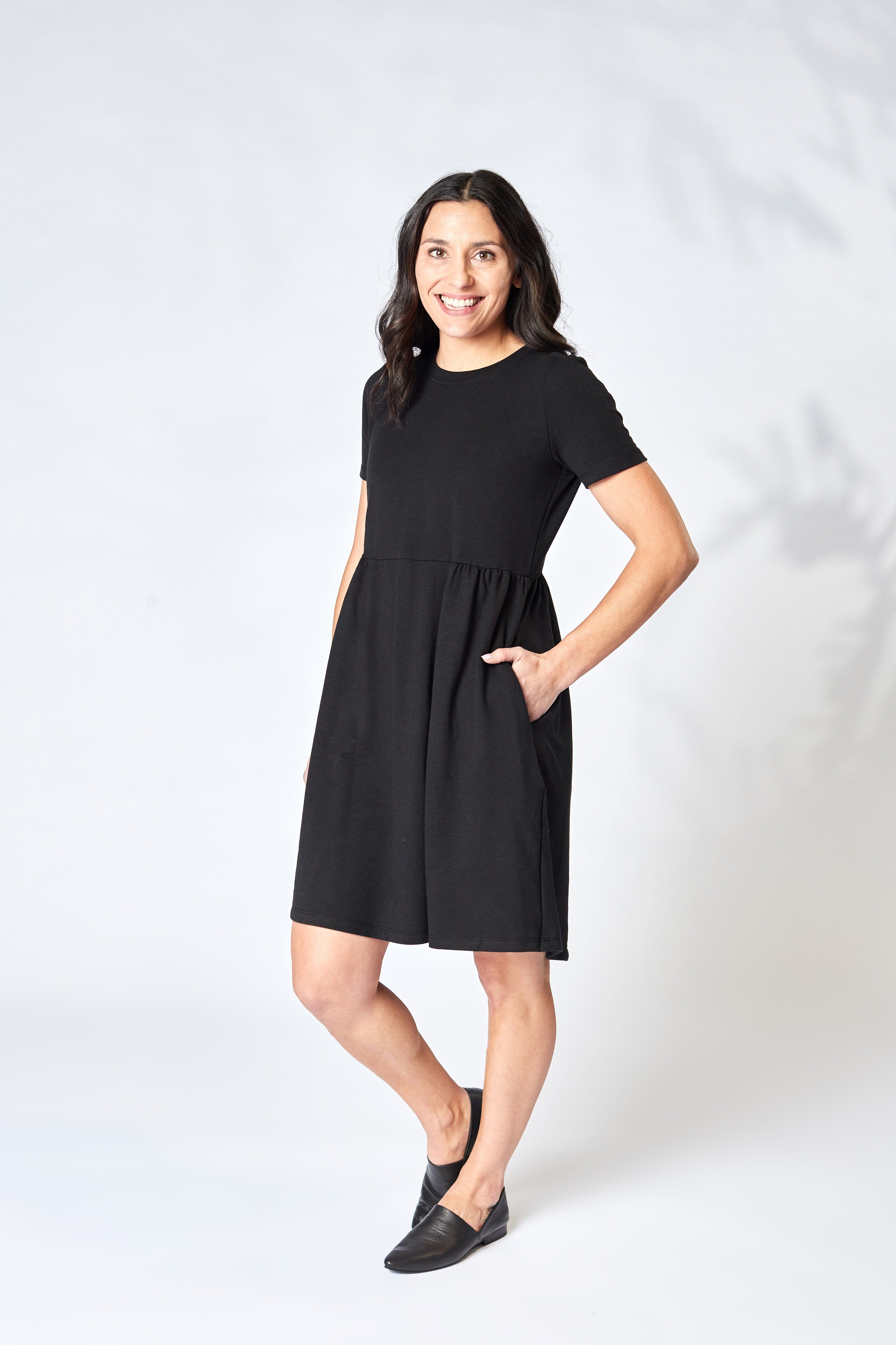 French Terry Empire Dress
