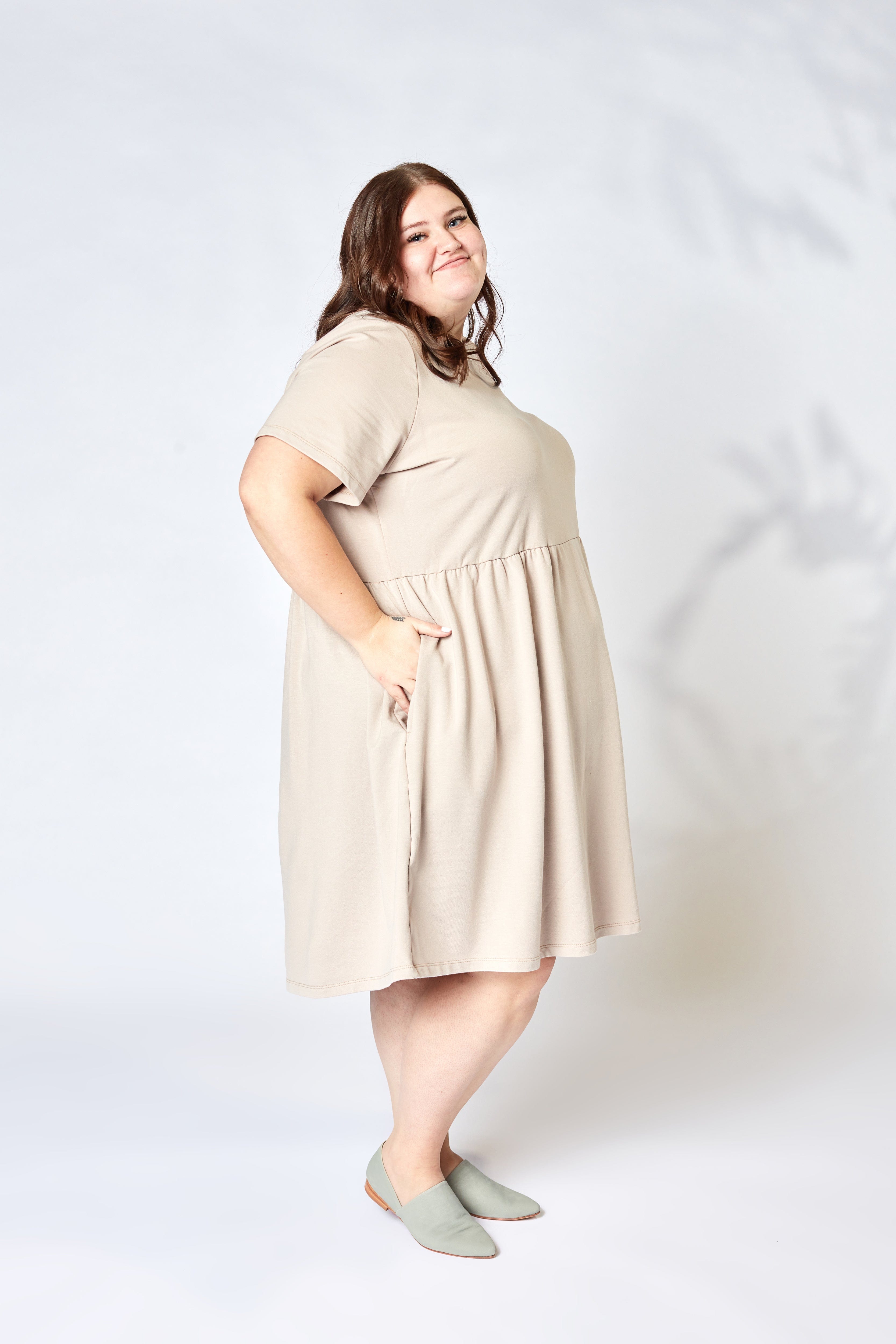 French Terry Empire Dress
