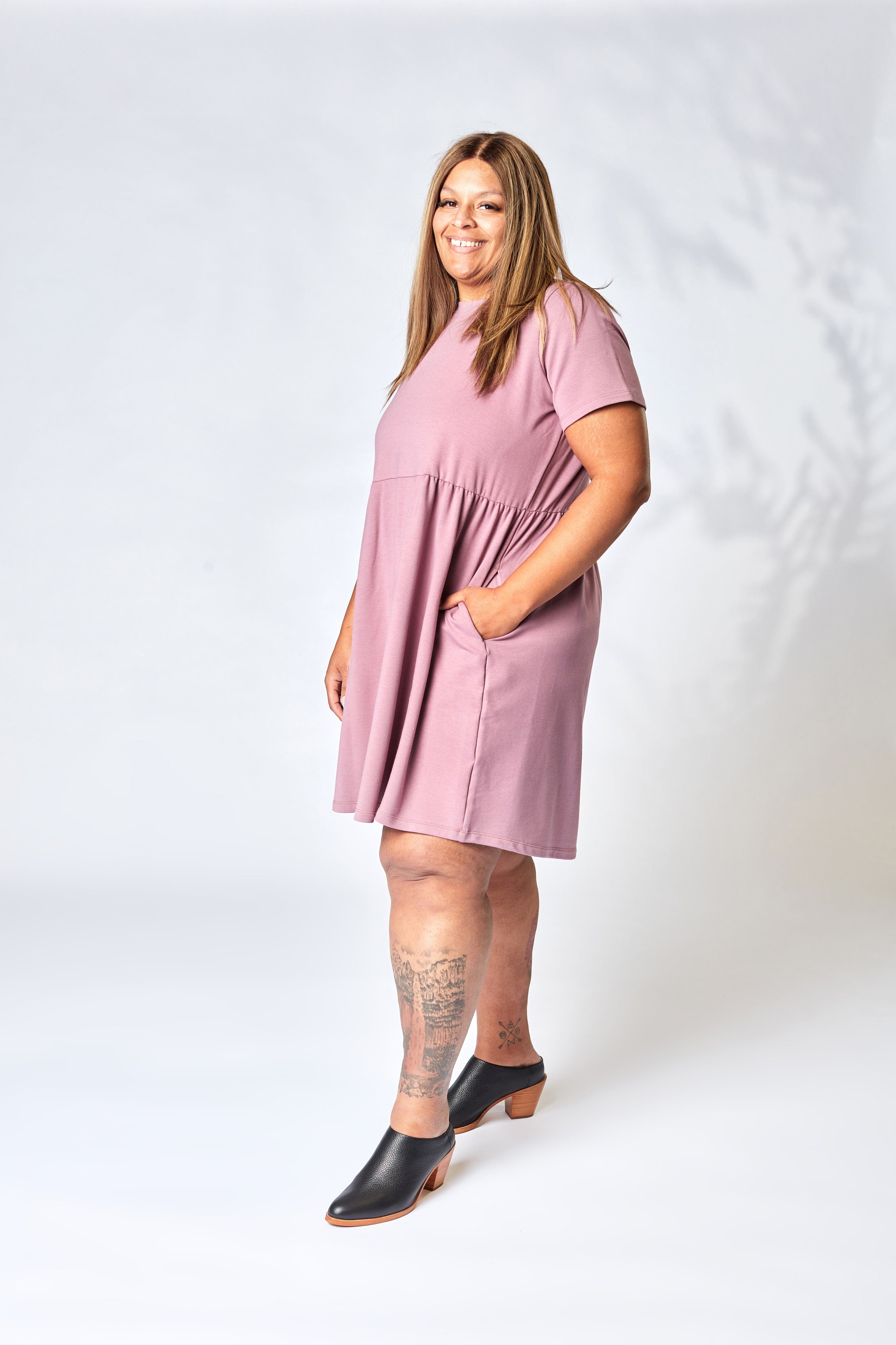 French Terry Empire Dress