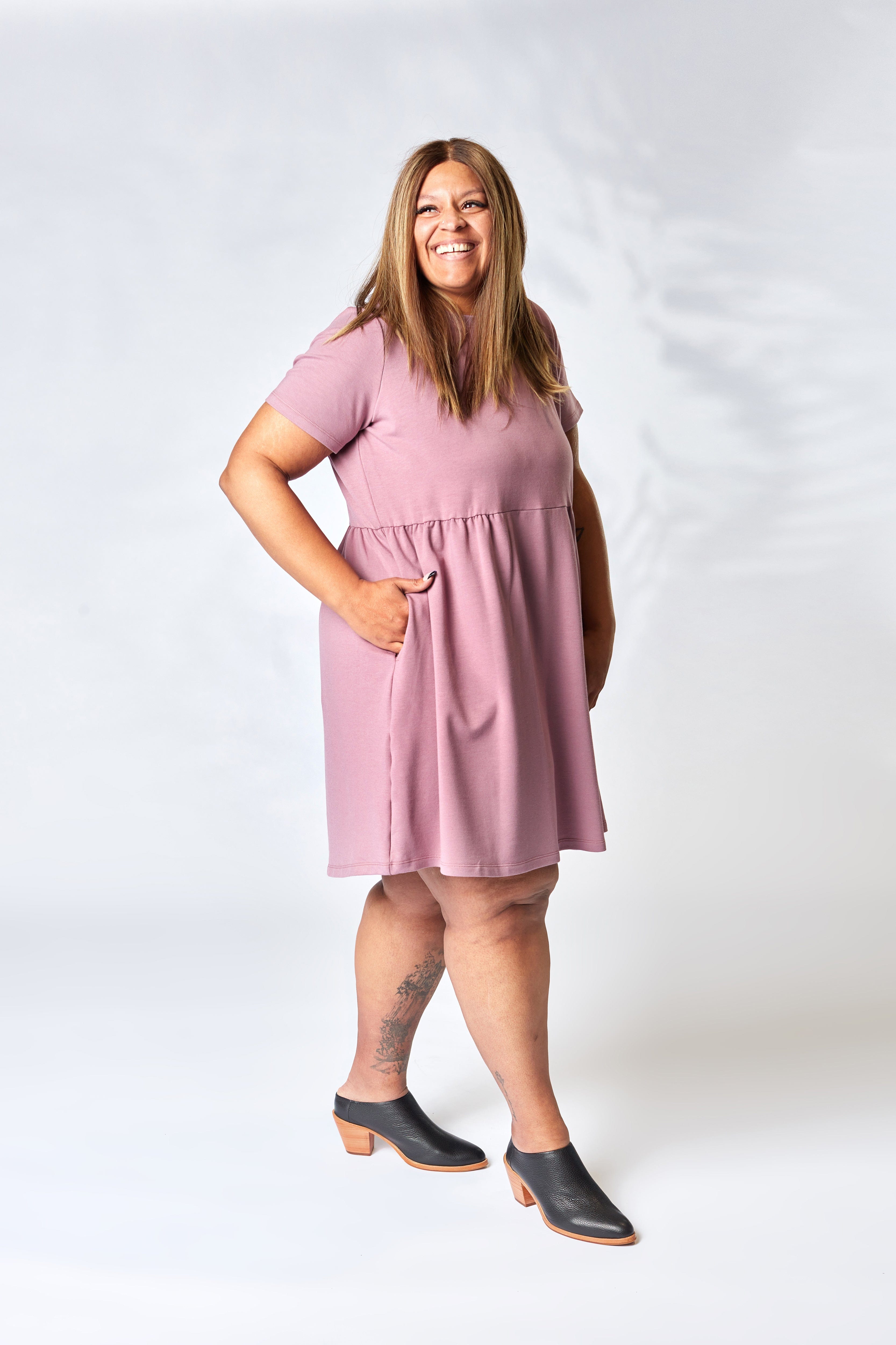 French Terry Empire Dress