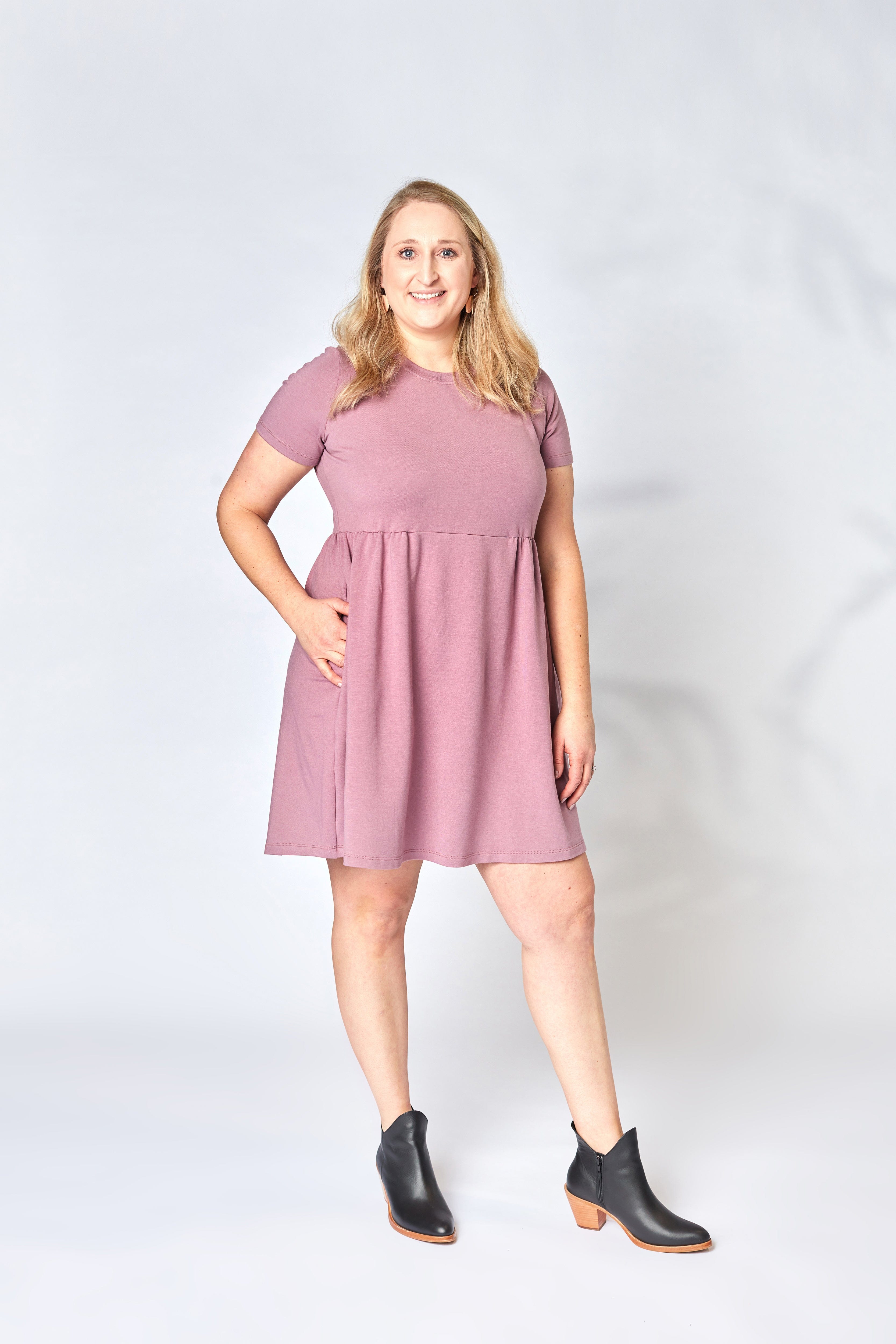 French Terry Empire Dress