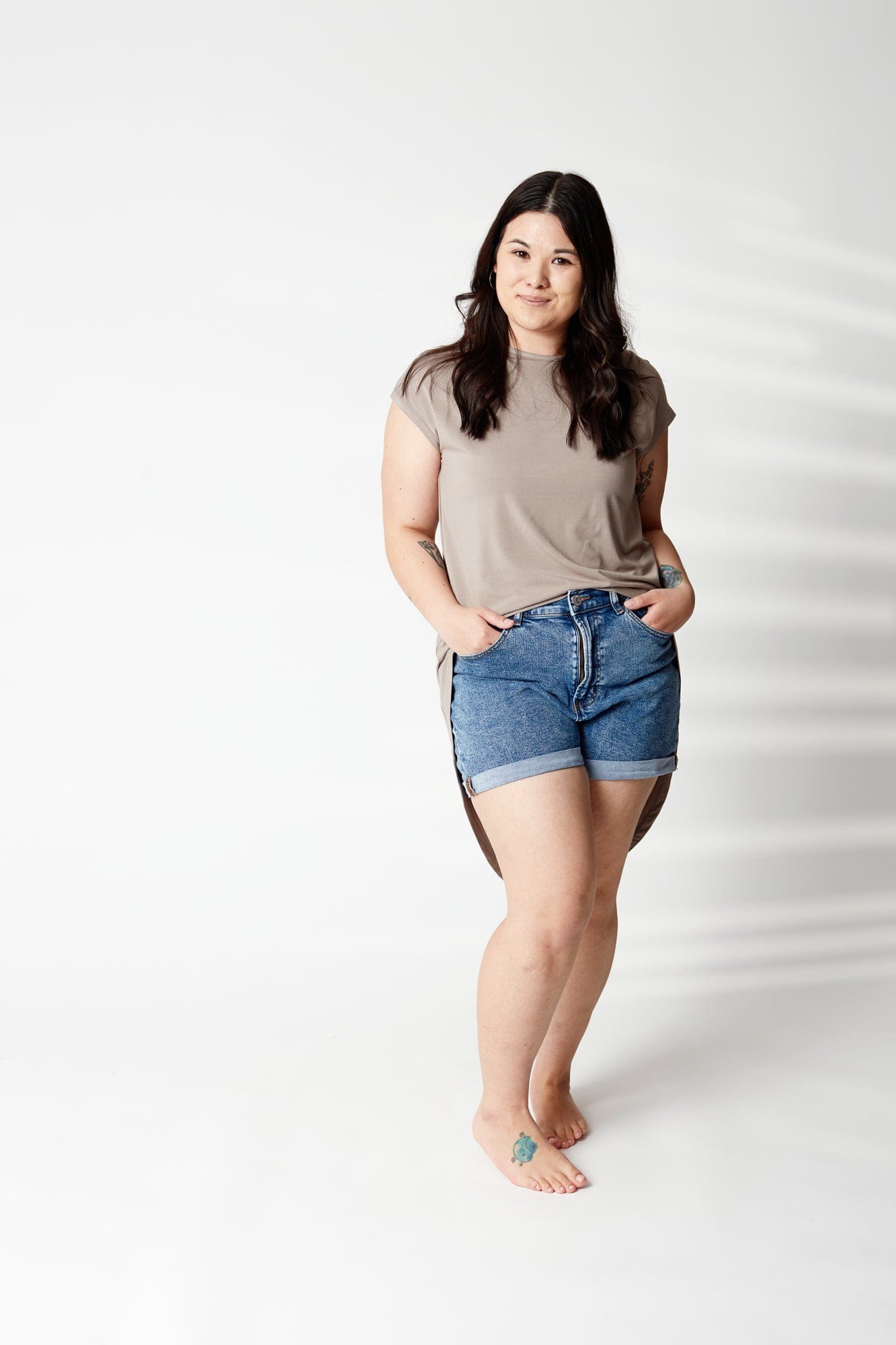Hi-Lo Top in Sand