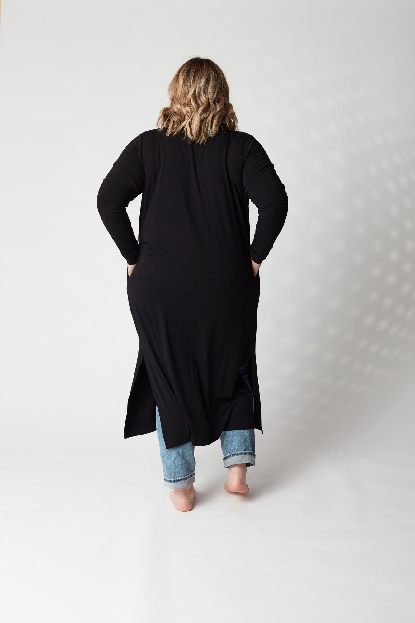 Silhouette Maxi Cardigan in Onyx - XS ONLY