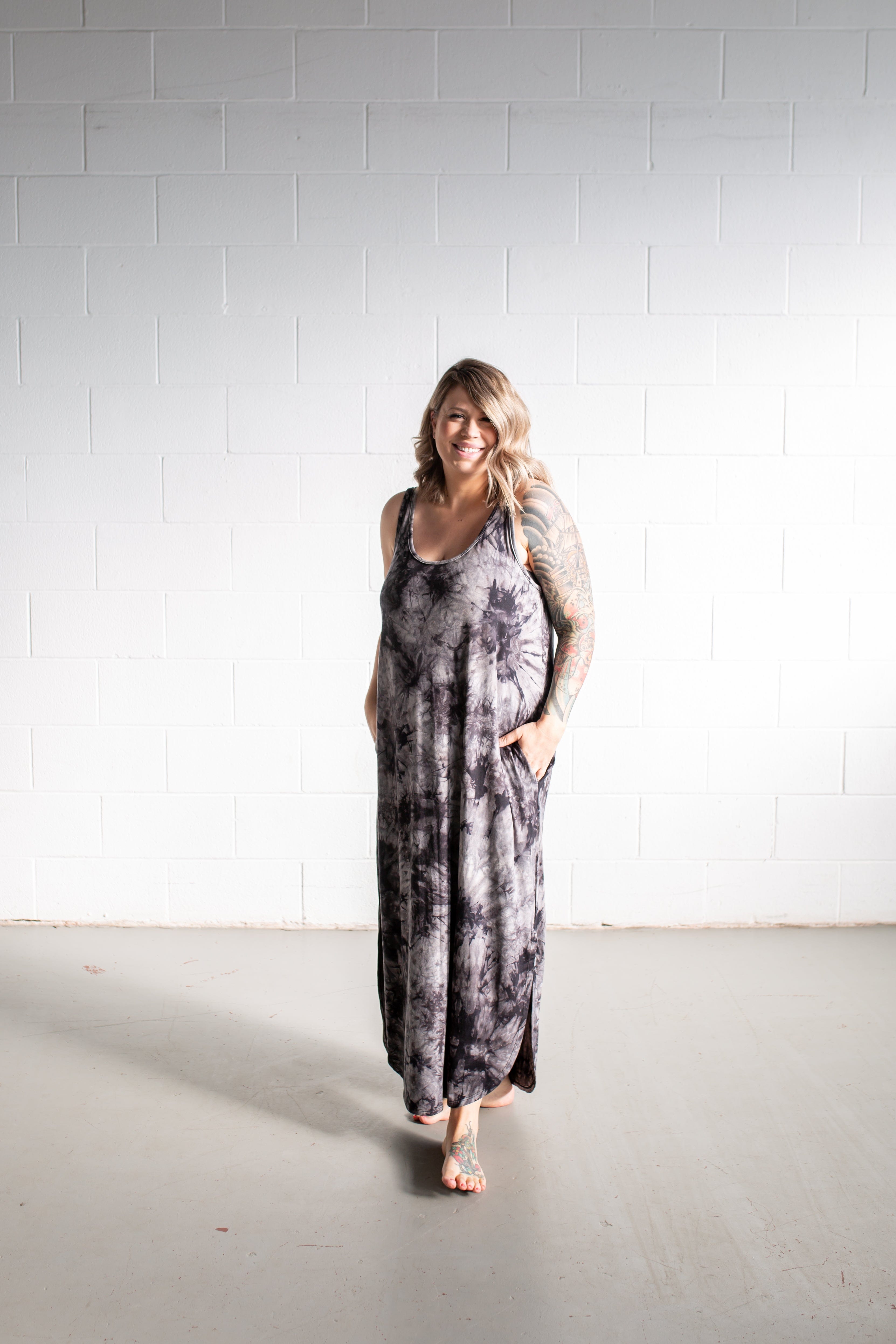 Bamboo Scoop Tank Dress