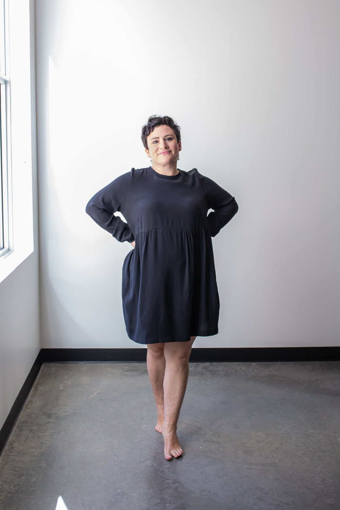 Long Sleeve Babydoll Dress