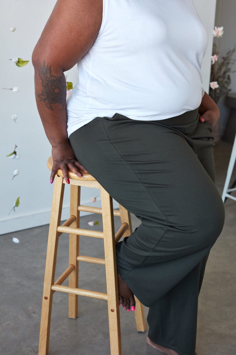 Edit Trousers in Basil