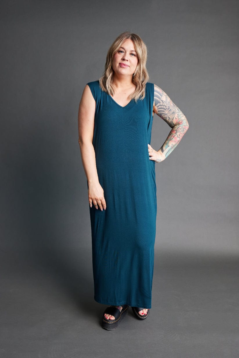 Frame Dress in Lagoon