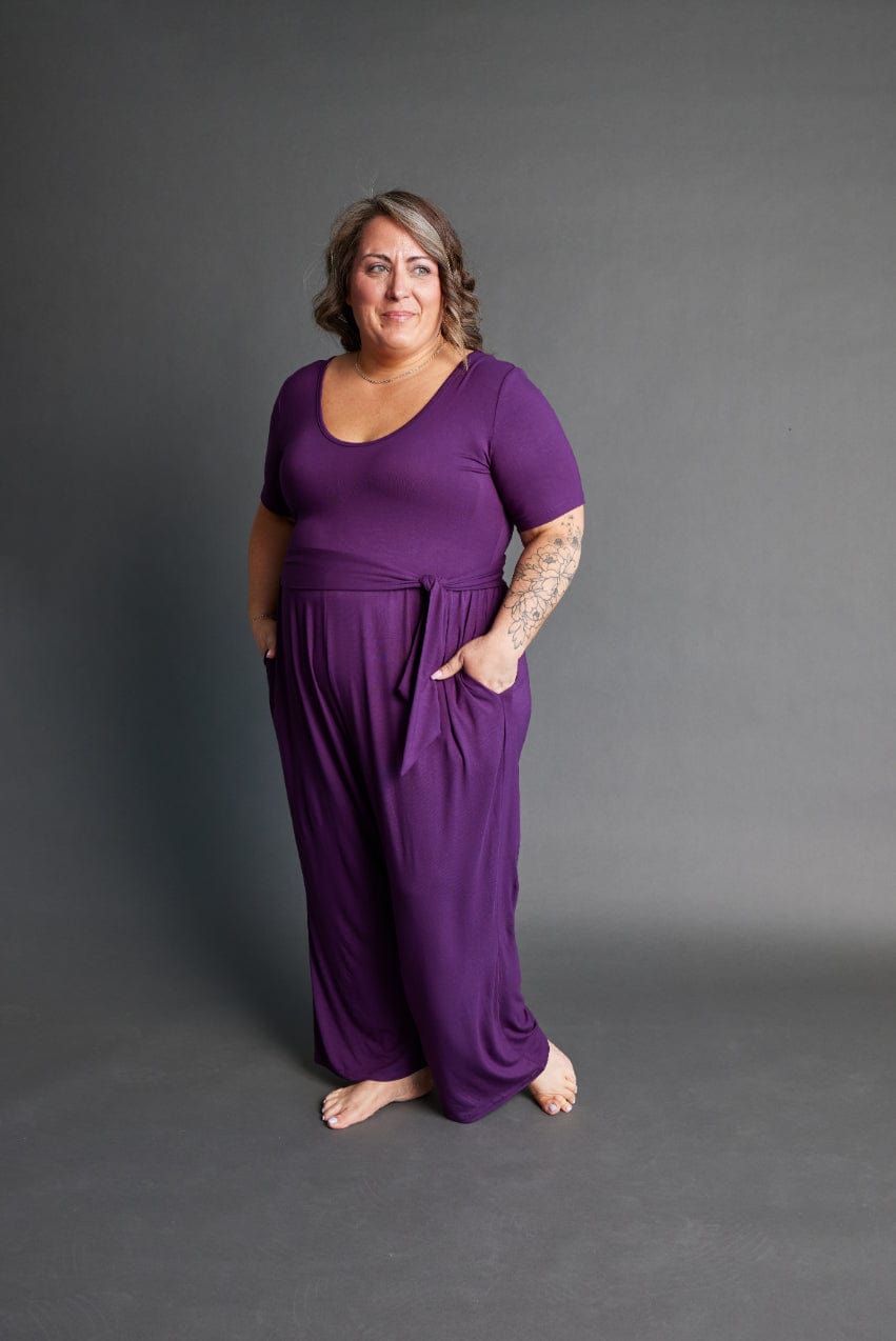 Forme Jumpsuit in Royal Plum