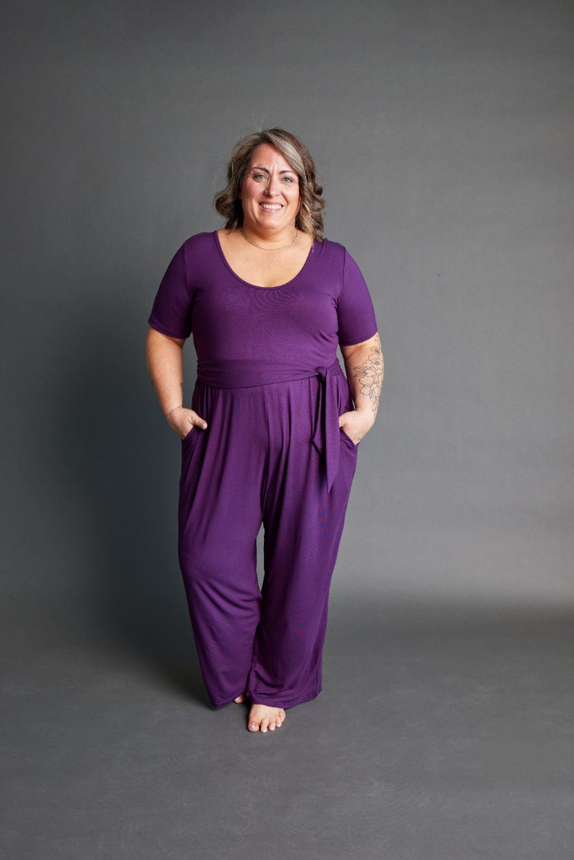 Forme Jumpsuit in Royal Plum