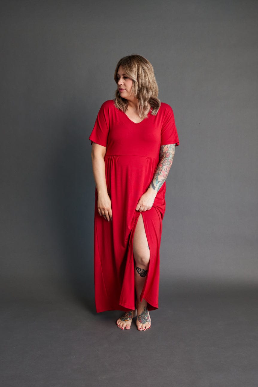 Drift Maxi in Crimson