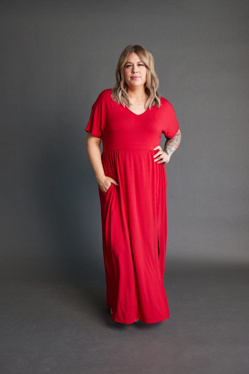 Drift Maxi in Crimson