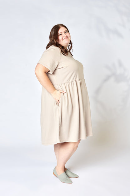 French Terry Empire Dress