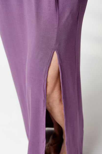 Robe Maxi Scoop en Glycine