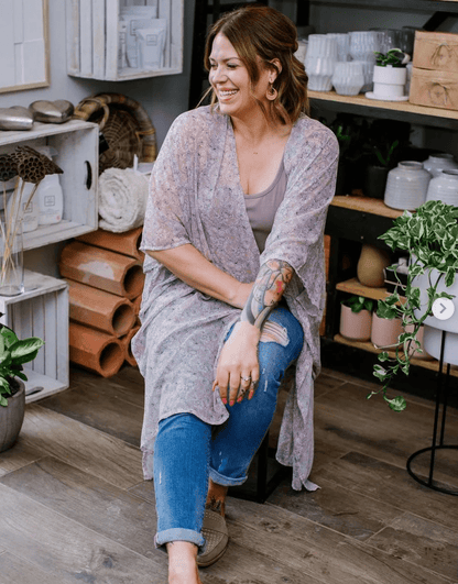Floral chiffon shawls
