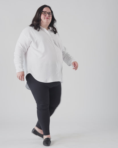 Essential Classic Button Up Shirt in Black
